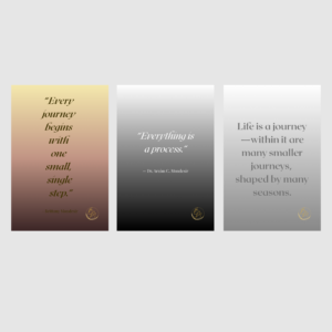 BMP Premium Signature Card Trio — Set II (Co‑Founder Quotes + BMP Phrase)